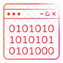Interface Binaria Codigo Binario Binario Ícone