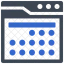 Interface de calendário  Ícone