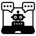 Interface De Conversacao Robo De Comunicacao Robo De Discussao Ícone