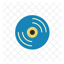 Interface de música de disco  Ícone