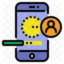 Celular Login Interface Ícone
