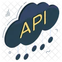 API Interface De Programacao De Aplicativos Tecnologia De Nuvem Ícone