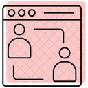 Engaging User Interface Color Shadow Thinline Icon Ícone