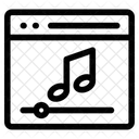 Interface do reprodutor de música  Ícone