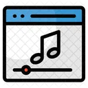 Interface do reprodutor de música  Ícone