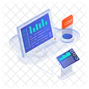 Interface Business Dashboard Metrics Icon