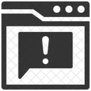 Interface pop-up de alerta  Ícone