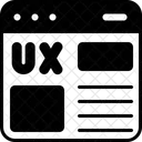 Interface de experiência do usuário  Ícone