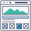 Interface Web Conception Web Mise En Page Web Icône