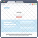 Blog Web Wireframe Web Conception Web Icône