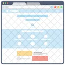 Blog Web Wireframe Web Conception Web Icône