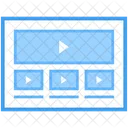 Interface Web Videographie Dinterface Internet Marketing Video Blog Video Dinterface En Ligne Icône