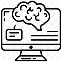 Interfaces Cerebro Computadora Maquina Cerebral Control Neuronal Icono