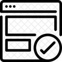 Interfaz Seo Web Icono