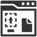 Cargar Archivos Arrastrar Soltar Icono