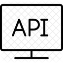 API Escritorio Pantalla Icono
