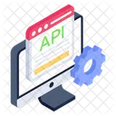 API Interfaz De Programacion De Aplicaciones Gestion De API Icono