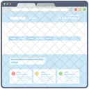 Blog Web Estructura Alambrica Web Diseno Web Icono