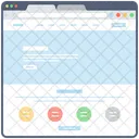 Blog Web Estructura Alambrica Web Diseno Web Icono