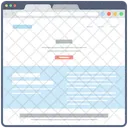 Blog Web Estructura Alambrica Web Diseno Web Icono