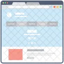 Blog Web Estructura Alambrica Web Diseno Web Icono