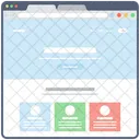 Blog Web Estructura Alambrica Web Diseno Web Icono