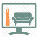 Interior Design Construction House Icon