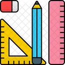 Interior Design Tool Pencil Ruler Icon