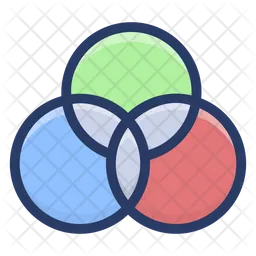 Interlocking Circles Diagram  Icon