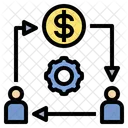 Coin Exchange Intermediary Icon