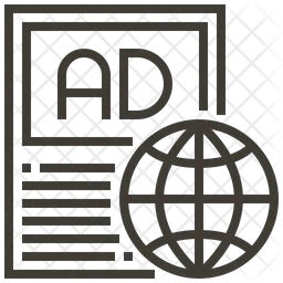 국제 광고  아이콘