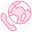 International Call Duotone Line Icon Icon