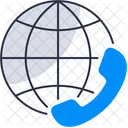 International Conference Call Communication Collaboration Icon