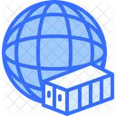 International Container Global Container Planet Icon