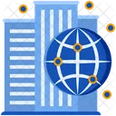 International Corporation Global Corporation Global Business Icon