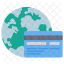 International Credit Card Global Payment Card Payment Icône