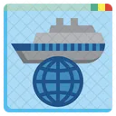 International Cruise Globe Internet Icon