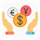 International Currencies Currency Stock Different Currencies Icon