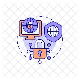 International cybersecurity  Icon