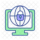 International Cybersecurity Cyber Law Hacking Icon