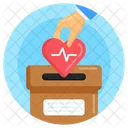 Charity Heart Donation Contribution Icon