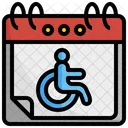 International Day Of People With Disabilities Blindman With Cane Disability Calendar People Icon