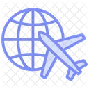 International Delivery Duotone Line Icon Icon