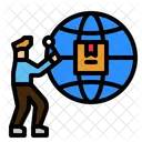 International Delivery Search Tracking Icon