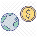 International Earning Money Dollar Icon