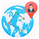 International Employee Migrant Foreigner Icon