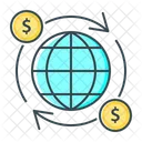 International Finance Global Currency Global Investment Icon