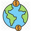 International Finance Global Investment Global Currency Icon