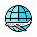 Airplane Planet Map Icon