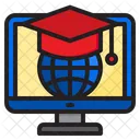 International Graduate Degree Computer Icon